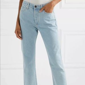 Goldsign low slung mid rise straight leg jeans 27